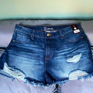 High Rise Jean Shorts